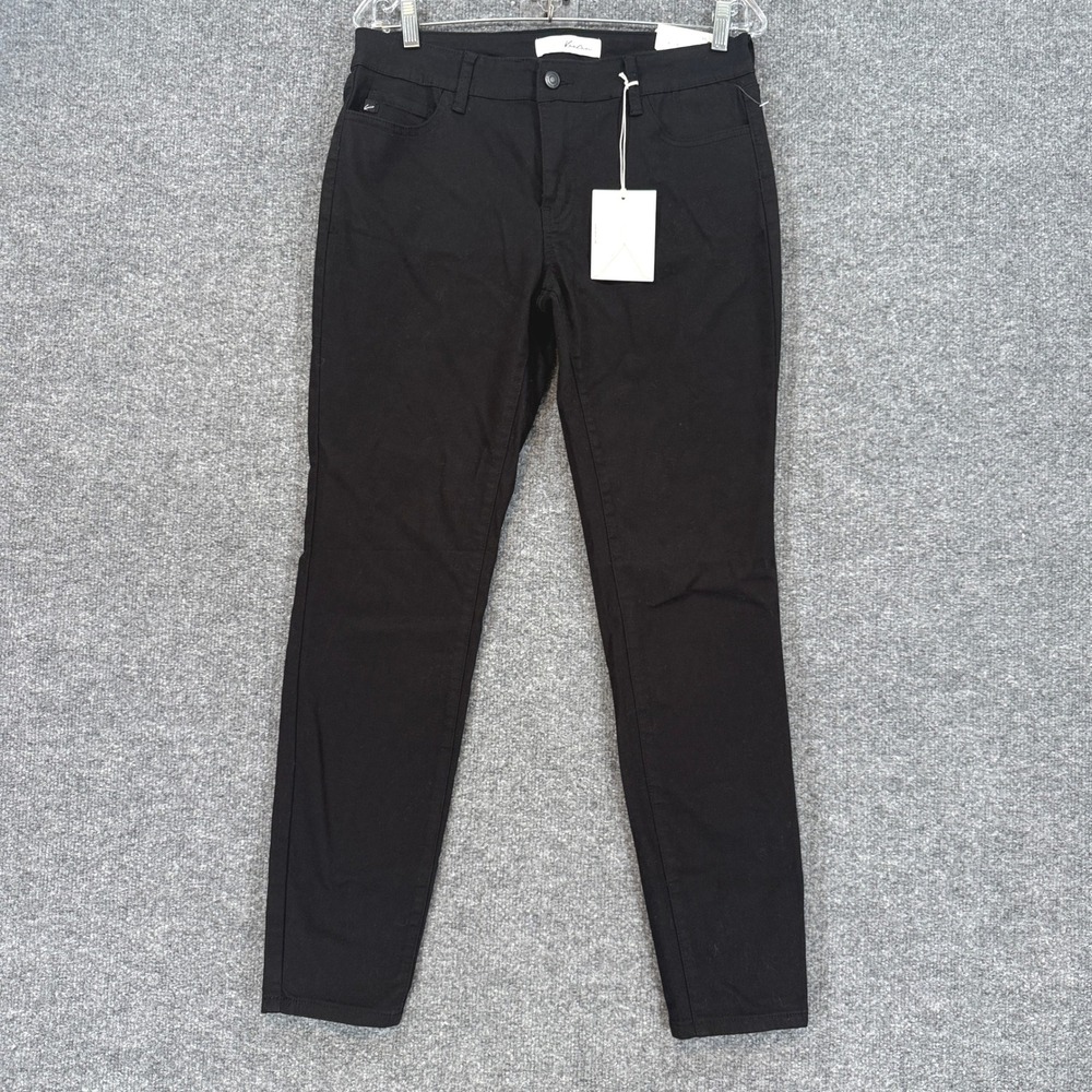Kancan Jeans Womens 11 Black Mid Rise Stretch Denim Skinny Pants Casual NEW